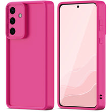 Load image into Gallery viewer, Moozy RimUP Phone Case for Samsung Galaxy S24 FE, Flexible TPU Bumper Shockproof Raised Edges Cover for Extra Protection, Precise Cutouts and Camera Lens Protecor, Anti-Scratch, Pink