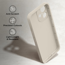 Load image into Gallery viewer, Moozy RimUP Phone Case for iphone 16, Flexible TPU Bumper Shockproof Raised Edges Cover for Extra Protection, Precise Cutouts and Camera Lens Protector, Anti-Scratch, White