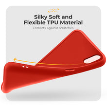 Lade das Bild in den Galerie-Viewer, Moozy Minimalist Series Silicone Phone Case for iPhone X and iPhone XS, Red - Matte Finish Lightweight Mobile Phone Case Slim Soft Protective TPU Cover with Matte Surface