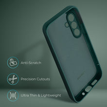 Lade das Bild in den Galerie-Viewer, Moozy Lifestyle. Liquid Silicone Phone Case for Samsung galaxy S25, Liquid Silicone Lightweight Cover for samsung S25 5G with Matte Finish and Soft Microfiber Lining, Dark Green