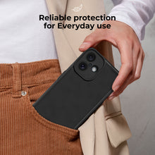 Load image into Gallery viewer, Moozy RimUP Phone Case for iphone 16, Flexible TPU Bumper Shockproof Raised Edges Cover for Extra Protection, Precise Cutouts and Camera Lens Protector, Anti-Scratch, Black