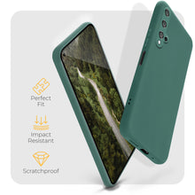 Afbeelding in Gallery-weergave laden, Moozy Minimalist Series Case for Huawei Nova 5T / Honor 20, Dark Green - Matte Finish Slim Soft TPU Cover