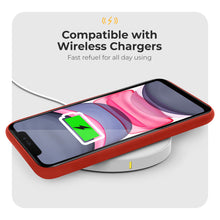 Lade das Bild in den Galerie-Viewer, Moozy Minimalist Series Silicone Phone Case for iPhone X and iPhone XS, Red - Matte Finish Lightweight Mobile Phone Case Slim Soft Protective TPU Cover with Matte Surface