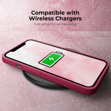 Load image into Gallery viewer, Moozy RimUP Phone Case for iPhone 11, Matte Finish High Edge Protection TPU Cover, Wine Red