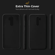 Load image into Gallery viewer, Moozy Minimalist Series Silicone Case for Xiaomi Redmi Note 8 Pro, Matte Finish Lightweight Mobile Phone Case Slim Soft Protective TPU Cover with Matte Surface, Black
