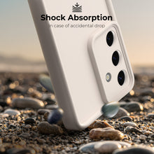 Afbeelding in Gallery-weergave laden, Moozy RimUP Phone Case for Samsung Galaxy S23 FE, Flexible TPU Bumper Shockproof Raised Edges Cover for Extra Protection, Precise Cutouts and Camera Lens Protector, Anti-Scratch, Beige