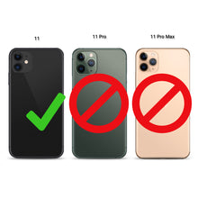 Load image into Gallery viewer, Moozy RimUP Phone Case for iPhone 11, Matte Finish High Edge Protection TPU Cover, Black