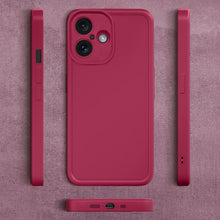 Load image into Gallery viewer, Moozy RimUP Phone Case for iphone 16, Flexible TPU Bumper Shockproof Raised Edges Cover for Extra Protection, Precise Cutouts and Camera Lens Protector, Anti-Scratch, Wine Red