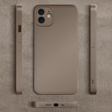 Ladda upp bild till gallerivisning, Moozy RimUP Phone Case for iPhone 11, Matte Finish High Edge Protection TPU Cover, Taupe