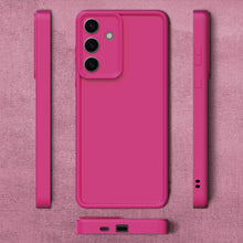 Load image into Gallery viewer, Moozy RimUP Phone Case for Samsung Galaxy S24 FE, Flexible TPU Bumper Shockproof Raised Edges Cover for Extra Protection, Precise Cutouts and Camera Lens Protecor, Anti-Scratch, Pink