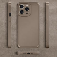Load image into Gallery viewer, Moozy RimUP Phone Case for iPhone 16 Pro, Matte Finish High Edge Protection TPU Cover, Taupe