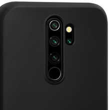 Load image into Gallery viewer, Moozy Minimalist Series Silicone Case for Xiaomi Redmi Note 8 Pro, Matte Finish Lightweight Mobile Phone Case Slim Soft Protective TPU Cover with Matte Surface, Black