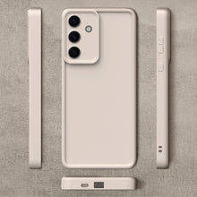 Cargar imagen en el visor de la galería, Moozy RimUP Phone Case for Samsung Galaxy S24, Flexible TPU Bumper Shockproof Raised Edges Cover for Extra Protection, Precise Cutouts and Camera Lens Protector, Anti-Scratch, Beige