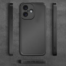 Load image into Gallery viewer, Moozy RimUP Phone Case for iphone 16, Flexible TPU Bumper Shockproof Raised Edges Cover for Extra Protection, Precise Cutouts and Camera Lens Protector, Anti-Scratch, Black