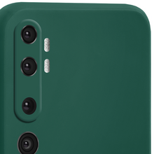 Load image into Gallery viewer, Moozy Minimalist Series Silicone Case for Xiaomi Mi Note 10, Xiaomi Mi Note 10 Pro, Dark Green - Matte Finish Lightweight Mobile Phone Case Ultra Slim Soft Protective TPU Cover with Matte Surface