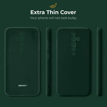 Load image into Gallery viewer, Moozy Minimalist Series Silicone Case for Oppo Reno2 Z, Midnight Green - Matte Finish Slim Soft TPU Cover