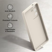 Load image into Gallery viewer, Moozy RimUP Phone Case for Samsung Galaxy A56, Flexible TPU Bumper Shockproof Raised Edges Cover for Extra Protection, Precise Cutouts and Camera Lens Protector, Anti-Scratch, White