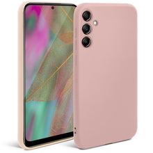 Load image into Gallery viewer, Moozy Minimalist Series SiliconePhone Case for Samsung Galaxy A55 5G, Matte Finish Lightweight Mobile Phone Case Slim Soft Protector TPU Cover with Matte Surface, Light Pink