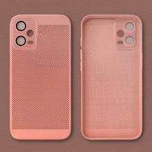 Ladda upp bild till gallerivisning, Moozy VentiGuard Phone Case for Xiaomi Redmi Note 12, Pastel Pink - Breathable Cover with Perforated Pattern for Air Circulation, Ventilation, Anti-Overheating Phone Case