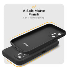 Charger l'image dans la galerie, Moozy Minimalist Series Silicone Case for Xiaomi Redmi Note 10 Pro and Note 10 Pro Max, Black - Matte Finish Lightweight Mobile Phone Case Slim Soft Protective TPU Cover with Matte Surface