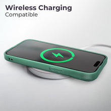 Lade das Bild in den Galerie-Viewer, Moozy LumiCase phone case for iphone 15 Pro Max, 6.7-inch, Cover for iphone 15 pro max case clear, Cover for iphone 15 pro max case shockproof, Case for iphone 15 Pro Max with Camera protection, Green