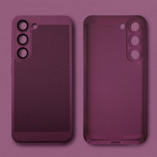 Ladda upp bild till gallerivisning, Moozy VentiGuard Phone Case for Samsung galaxy S23, Breathable Cover for samsung galaxy s23 with Perforated Pattern for Air Circulation, Case for samsung 23, Purple