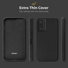 Charger l'image dans la galerie, Moozy Minimalist Series Silicone Case for Xiaomi Redmi Note 10 Pro and Note 10 Pro Max, Black - Matte Finish Lightweight Mobile Phone Case Slim Soft Protective TPU Cover with Matte Surface