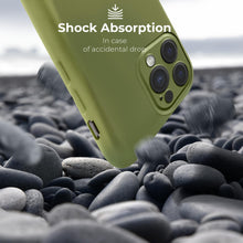 Charger l'image dans la galerie, Moozy Lifestyle. Premium Silicone Phone case for iPhone 16 Pro, 6.3-inch, Liquid Silicone Lightweight Cover for iphone 16 Pro Shockproof with Matte Finish and Soft Microfiber Lining, Olive green
