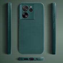 Cargar imagen en el visor de la galería, Moozy Lifestyle. Silicone Case for Xiaomi 13T and 13T Pro, Dark Green - Liquid Silicone Lightweight Cover with Matte Finish and Soft Microfiber Lining, Premium Silicone Case