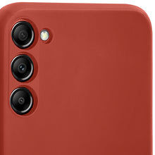 Load image into Gallery viewer, Moozy Minimalist Series Silicone Phone Case for Samsung Galaxy S23 5G, Matte Finish Lightweight Mobile Phone Case Slim Soft Protective TPU Cover with Matte Surface, Red