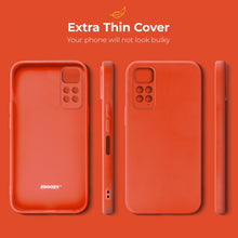 Ladda upp bild till gallerivisning, Moozy Minimalist Series Silicone Case for Xiaomi Redmi Note 11 / 11S, Red - Matte Finish Lightweight Mobile Phone Case Slim Soft Protective TPU Cover with Matte Surface