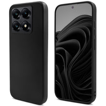 Load image into Gallery viewer, Moozy Lifestyle. Silicone Phone Case for Xiaomi 14T Pro, Liquid Silicone Lightweight Case with Matte Finish and Soft Microfiber Lining, Cover for Xiaomi 14T Pro, Black