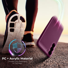 Ladda upp bild till gallerivisning, Moozy VentiGuard Phone Case for Samsung galaxy S23, Breathable Cover for samsung galaxy s23 with Perforated Pattern for Air Circulation, Case for samsung 23, Purple