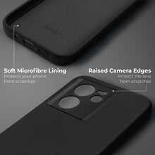 Cargar imagen en el visor de la galería, Moozy Lifestyle. Silicone Case for Xiaomi 13T and 13T Pro, Black - Liquid Silicone Lightweight Cover with Matte Finish and Soft Microfiber Lining, Premium Silicone Case