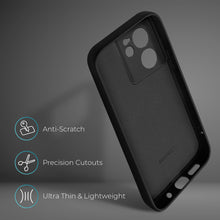 Cargar imagen en el visor de la galería, Moozy Lifestyle. Silicone Case for Xiaomi 13T and 13T Pro, Black - Liquid Silicone Lightweight Cover with Matte Finish and Soft Microfiber Lining, Premium Silicone Case