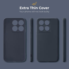 Lade das Bild in den Galerie-Viewer, Moozy Minimalist Series Silicone Phone Case for Xiaomi 14T, Matte Finish Bumper Mobile Phone Case Slim Thin Soft Protective TPU Back Cover with Matte Surface, Dark blue