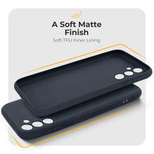 Lade das Bild in den Galerie-Viewer, Moozy Minimalist Series SiliconePhone Case for Samsung Galaxy A55 5G, Matte Finish Lightweight Mobile Phone Case Slim Soft Protector TPU Cover with Matte Surface, Dark Blue