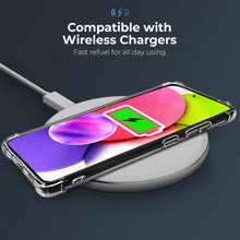 Charger l'image dans la galerie, Moozy Shockproof Silicone Phone Case for Samsung Galaxy S24 Ultra 5G - Transparent Case with Shock Absorbing 3D Corners Crystal Clear Protective Phone Case Soft TPU Silicone Cover