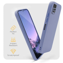 Load image into Gallery viewer, Moozy Minimalist Series Silicone Case for Xiaomi Redmi Note 11 / 11S, Blue Grey - Matte Finish Lightweight Mobile Phone Case Slim Soft Protective TPU Cover with Matte Surface