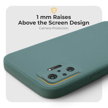 Load image into Gallery viewer, Moozy Minimalist Series Silicone Case for Xiaomi Redmi Note 10 Pro and Note 10 Pro Max, Dark Green - Matte Finish Lightweight Mobile Phone Case Slim Soft Protective TPU Cover with Matte Surface