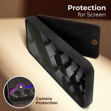 Carica l'immagine nel visualizzatore di Gallery, Moozy ElitePocket phone case for Samsung galaxy a54 5g with card holder, back cover with card holder, case for a54 5g, dark gray