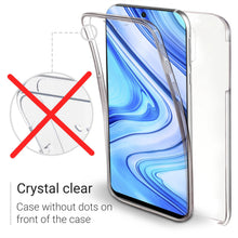 Załaduj obraz do przeglądarki galerii, Moozy 360 Degree Case for Xiaomi Redmi Note 9S, Xiaomi Redmi Note 9 Pro - Transparent Full body Slim Cover - Hard PC Back and Soft TPU Silicone Front