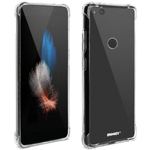 Ladda upp bild till gallerivisning, Moozy Shock Proof Silicone Case for Huawei P8 Lite 2017 - Transparent Crystal Clear Phone Case Soft TPU Cover
