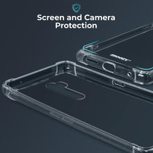 Load image into Gallery viewer, Moozy Shock Proof Silicone Case for Oppo A9 2020 - Transparent Crystal Clear Phone Case Soft TPU Cover