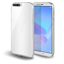 Lade das Bild in den Galerie-Viewer, Moozy 360 Degree Case for Huawei Y6 2018 - Transparent Full body Slim Cover - Hard PC Back and Soft TPU Silicone Front