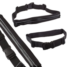 Load image into Gallery viewer, Moozy Running Belt for Phone and Accessories - Waterproof Waist Bag with Reflective Zip, Fitness Belt for Running Cycling Walking or Travel