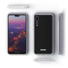 Ladda upp bild till gallerivisning, Moozy 360 Degree Case for Huawei P20 Pro - Full body Front and Back Slim Clear Transparent TPU Silicone Gel Cover