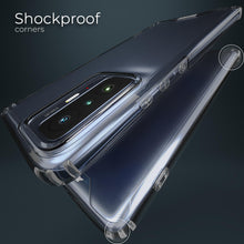 Ladda upp bild till gallerivisning, Moozy Xframe Shockproof Case for Xiaomi 11T and Xiaomi 11T Pro - Transparent Rim Case, Double Colour Clear Hybrid Cover with Shock Absorbing TPU Rim