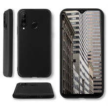 Ladda upp bild till gallerivisning, Moozy Lifestyle. Designed for Huawei P30 Lite Case, Black - Liquid Silicone Cover with Matte Finish and Soft Microfiber Lining
