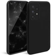 Ladda upp bild till gallerivisning, Moozy Minimalist Series Silicone Case for Samsung A13 4G, Black - Matte Finish Lightweight Mobile Phone Case Slim Soft Protective TPU Cover with Matte Surface